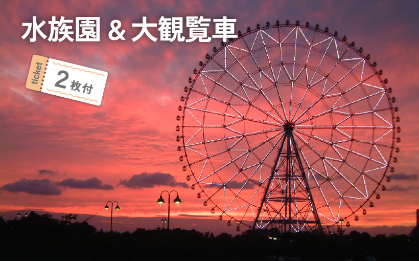 水族園＆大観覧車 ticket2枚付